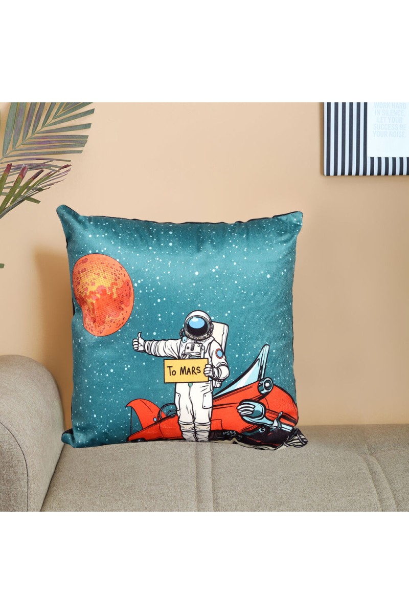 Home Beautiful                         Blue Polyester Cushion