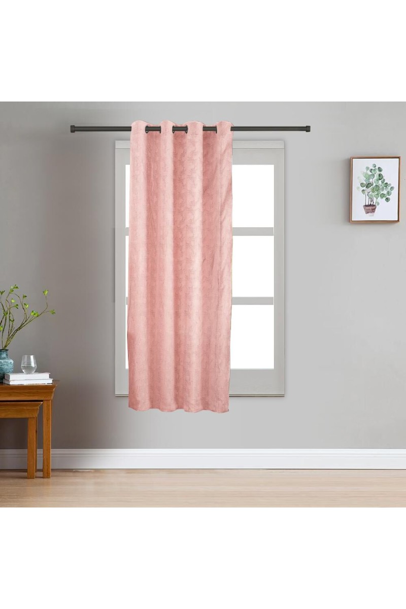Home Beautiful                         Pink Polyester Curtain