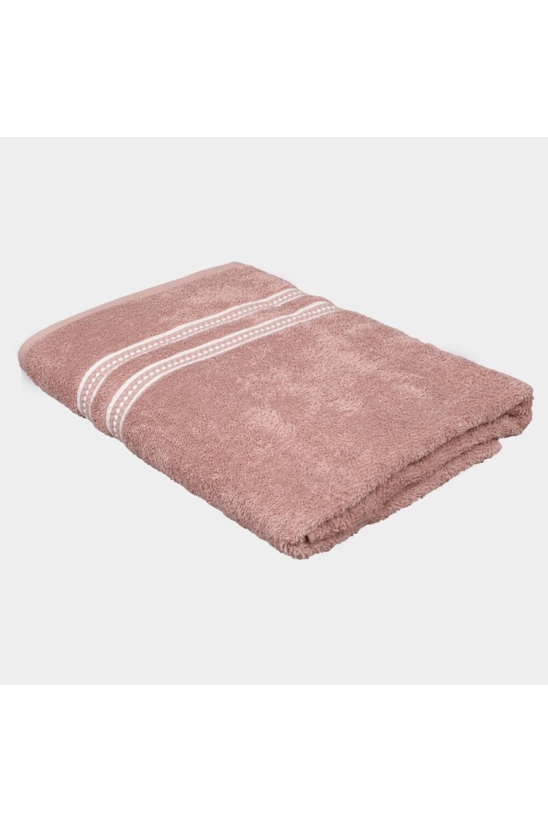 Home Beautiful                         350 GSM Pink Cotton Bath Towel