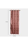Home Beautiful 5ft. Maroon Polyester Curtain Home Beautiful 5ft. Maroon Polyester Curtain