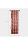 Home Beautiful 7ft. Maroon Polyester Curtain Home Beautiful 7ft. Maroon Polyester Curtain