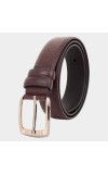 Black Tie                         Men's Brown Polyurethane Formal Belt