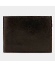 Black Tie                         Men's Brown Polyurethane Wallet