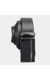 Black Tie                         Men's Black Polyurethane Formal Belt