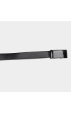 Black Tie                         Men's Black Polyurethane Formal Belt