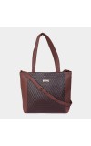 Lucky Charm                         Women's Brown Polyurethane Tote Bag