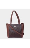Lucky Charm                         Women's Brown Polyurethane Tote Bag