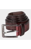 Black Tie                         Men's Brown Polyurethane Casual Belt