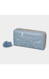 Lucky Charm Women's Blue Polyurethane Clutch Bag Lucky Charm Women's Blue Polyurethane Clutch Bag