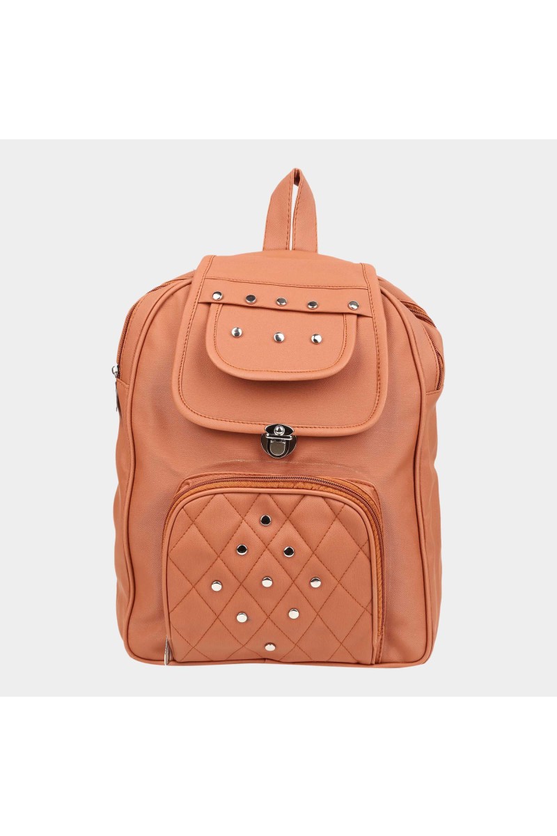 Brink                         Women's Tan Polyurethane Backpack