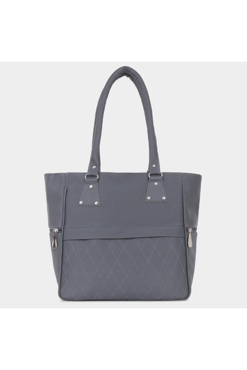 Lucky Charm                         Women's Grey Polyurethane Hand Bag