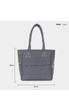 Lucky Charm Women's Grey Polyurethane Hand Bag Lucky Charm Women's Grey Polyurethane Hand Bag
