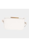 Lucky Charm                         Women's White Polyurethane Sling Bag