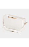 Lucky Charm                         Women's White Polyurethane Sling Bag