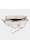Lucky Charm                         Women's White Polyurethane Sling Bag