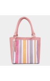 Lucky Charm Women's Pink Polyurethane Tote Bag Lucky Charm Women's Pink Polyurethane Tote Bag