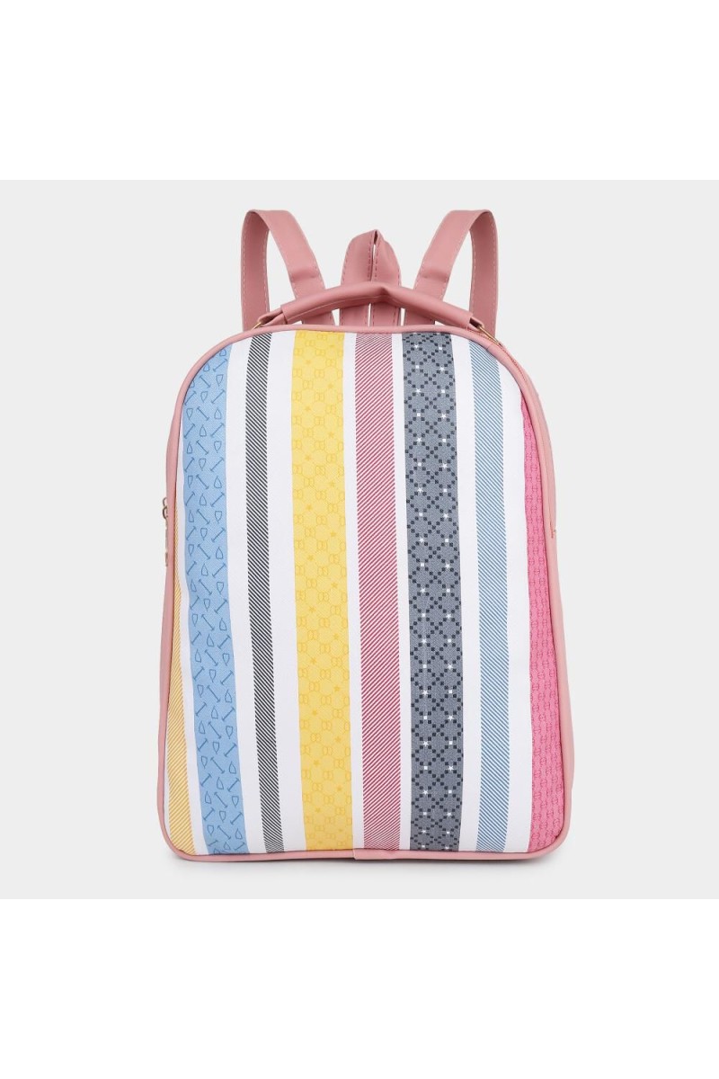 Lucky Charm                         Women's Pink Polyurethane Backpack