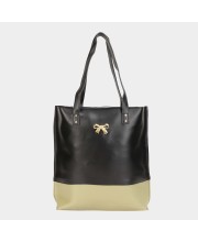 Lucky Charm                         Women's Black Polyurethane Tote Bag