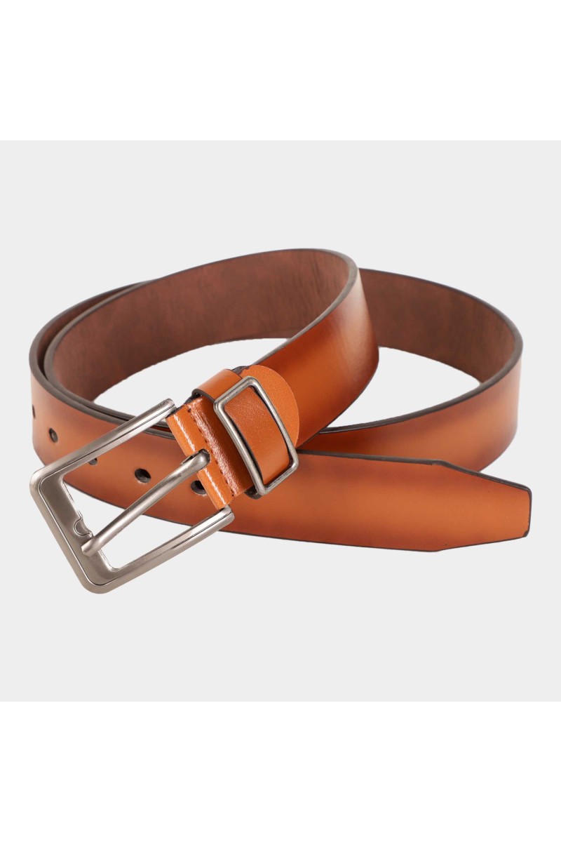 Black Tie                         Men's Tan Polyurethane Casual Belt