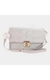 Lucky Charm                         Women's Grey Polyurethane Sling Bag