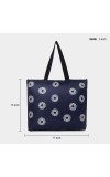 Lucky Charm Women's Navy Blue Fabric-Polyester Tote Bag Lucky Charm Women's Navy Blue Fabric-Polyester Tote Bag