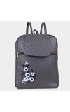 Lucky Charm                         Women's Grey Polyurethane Backpack