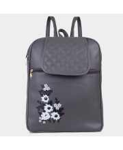 Lucky Charm                         Women's Grey Polyurethane Backpack