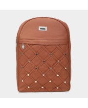 Lucky Charm                         Women's Brown Polyurethane Backpack