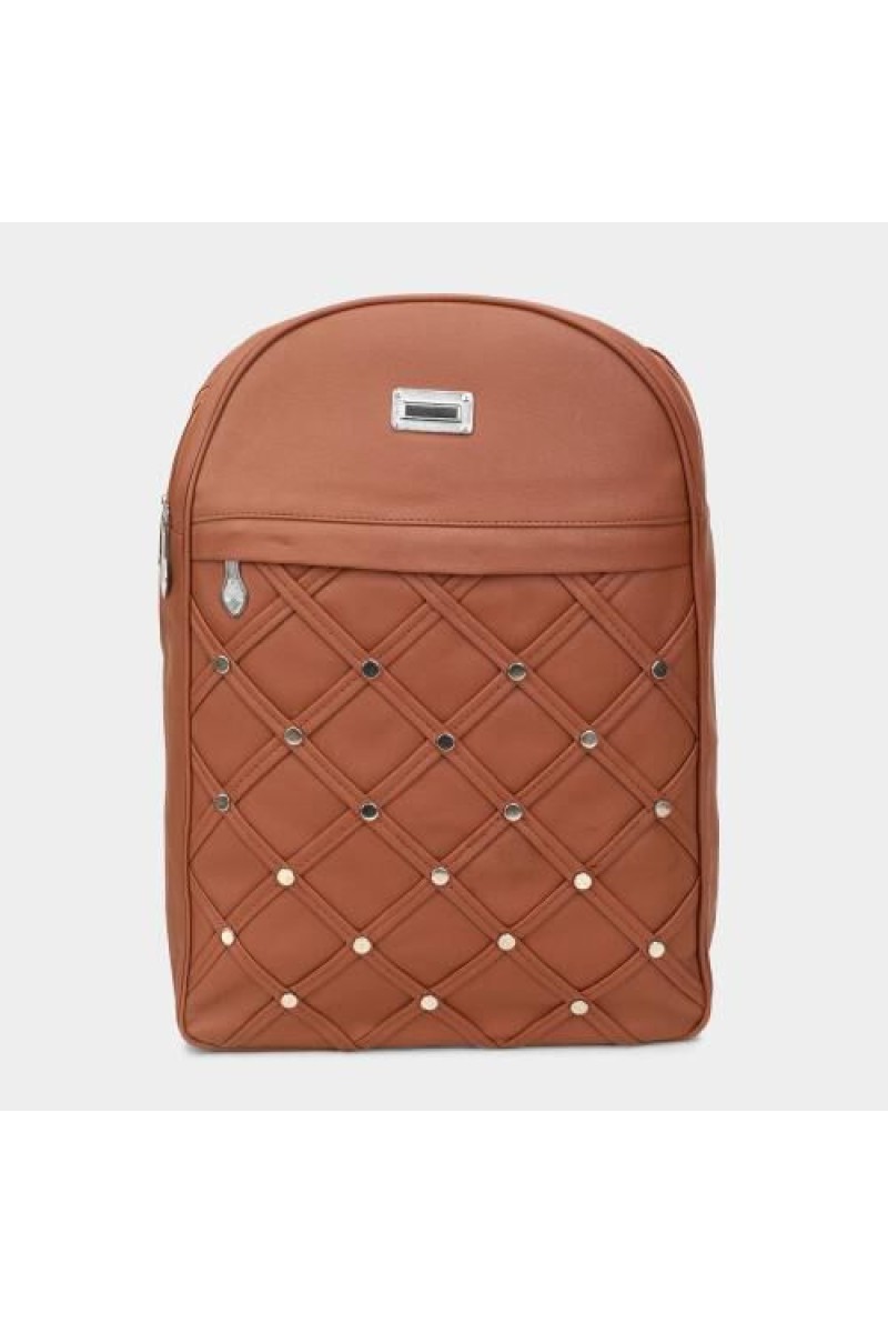 Lucky Charm                         Women's Brown Polyurethane Backpack