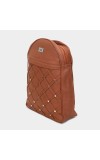 Lucky Charm                         Women's Brown Polyurethane Backpack