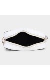 Lucky Charm Women's Black & White Polyurethane Sling Bag Lucky Charm Women's Black & White Polyurethane Sling Bag