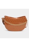 Lucky Charm Women's Tan Polyurethane Sling Bag Lucky Charm Women's Tan Polyurethane Sling Bag