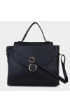 Lucky Charm                         Women's Black Polyurethane Hand Bag