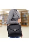 Lucky Charm                         Women's Black Polyurethane Hand Bag