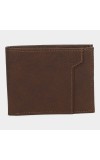 Black Tie                         Men's Brown Polyurethane Wallet