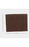 Black Tie                         Men's Brown Polyurethane Wallet