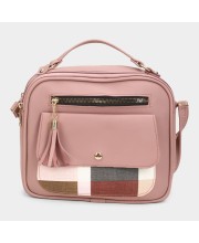 Lucky Charm                         Women's Pink Polyurethane Sling Bag