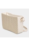 Lucky Charm Women's White Polyurethane Sling Bag Lucky Charm Women's White Polyurethane Sling Bag