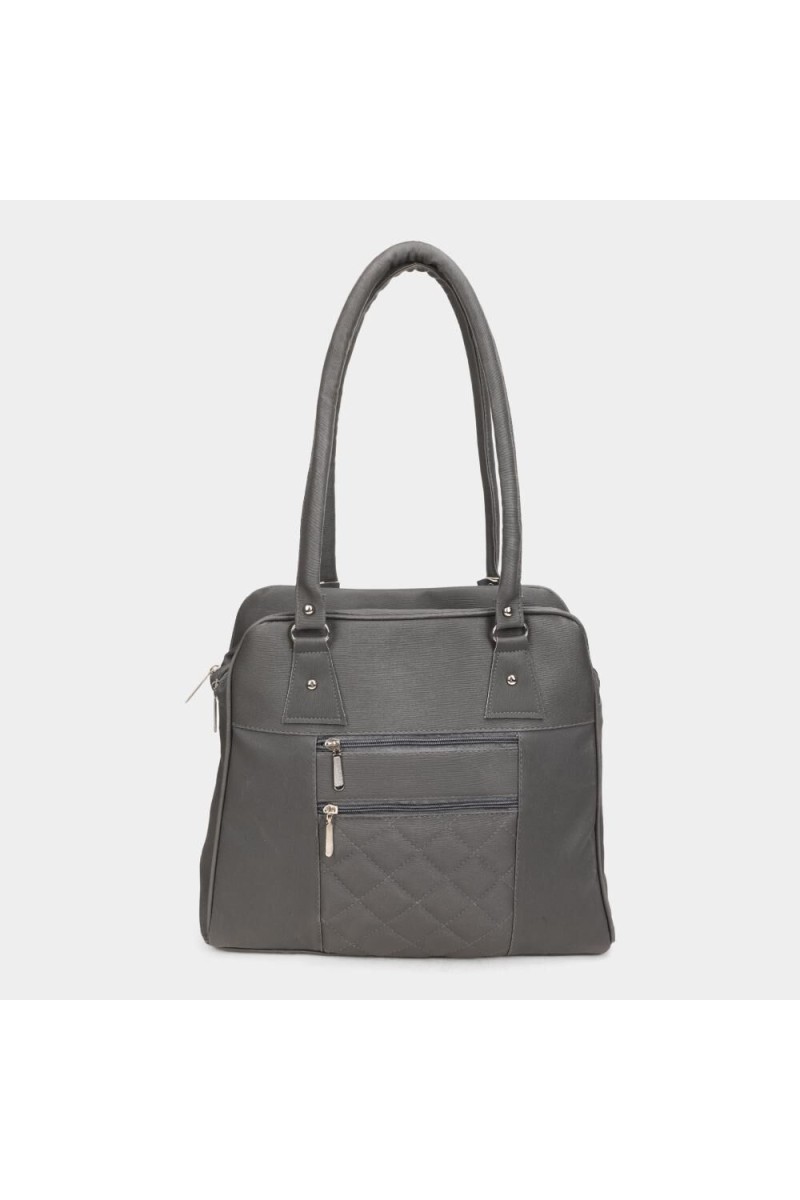 Lucky Charm                         Women's Grey Polyurethane Tote Bag