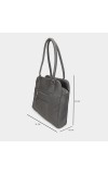 Lucky Charm                         Women's Grey Polyurethane Tote Bag