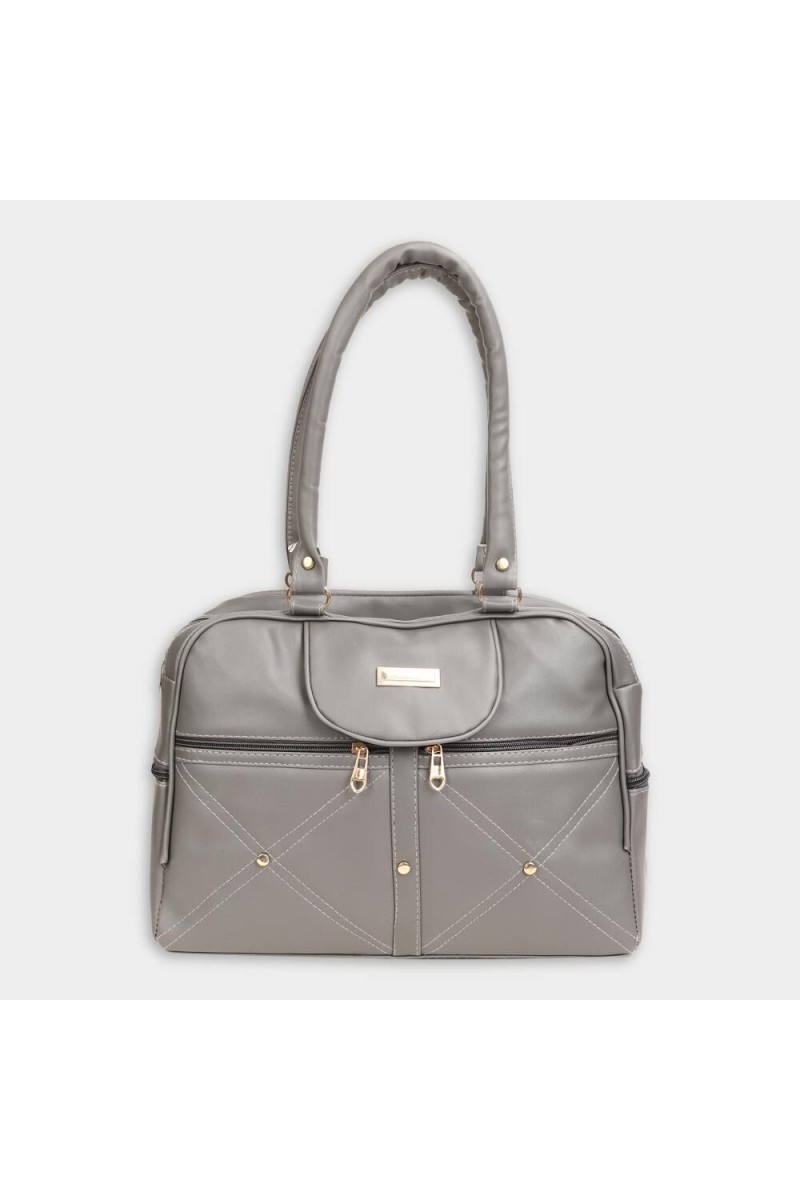 Lucky Charm                         Women's Grey Polyurethane Hand Bag