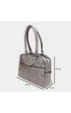 Lucky Charm Women's Grey Polyurethane Hand Bag Lucky Charm Women's Grey Polyurethane Hand Bag