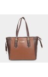 Lucky Charm Women's Tan Polyurethane Hand Bag Lucky Charm Women's Tan Polyurethane Hand Bag