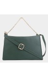 Lucky Charm Women's Green Polyurethane Sling Bag Lucky Charm Women's Green Polyurethane Sling Bag
