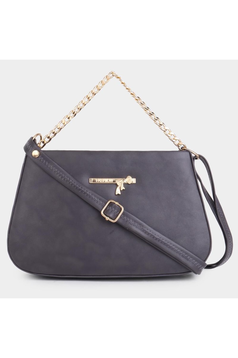 Lucky Charm                         Women's Grey Polyurethane Sling Bag