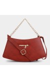 Lucky Charm                         Women's Maroon Polyurethane Sling Bag