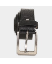 Black Tie                         Men's Black Polyurethane Formal Belt