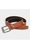 Black Tie                         Men's Brown Polyurethane Formal Belt