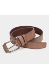 Black Tie                         Men's Brown Polyurethane Formal Belt
