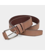 Black Tie                         Men's Brown Polyurethane Formal Belt